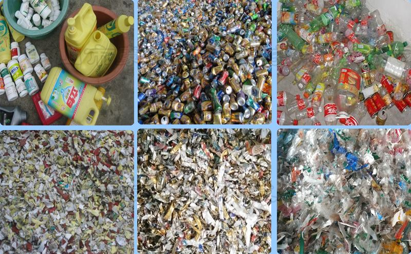 塑料瓶破碎機(jī)應(yīng)用效果圖 塑料瓶破碎機(jī)應(yīng)用效果圖